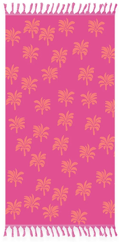 Πετσέτα Θαλάσσης (80x160) Nef-Nef Homeware Palmer Fuchsia