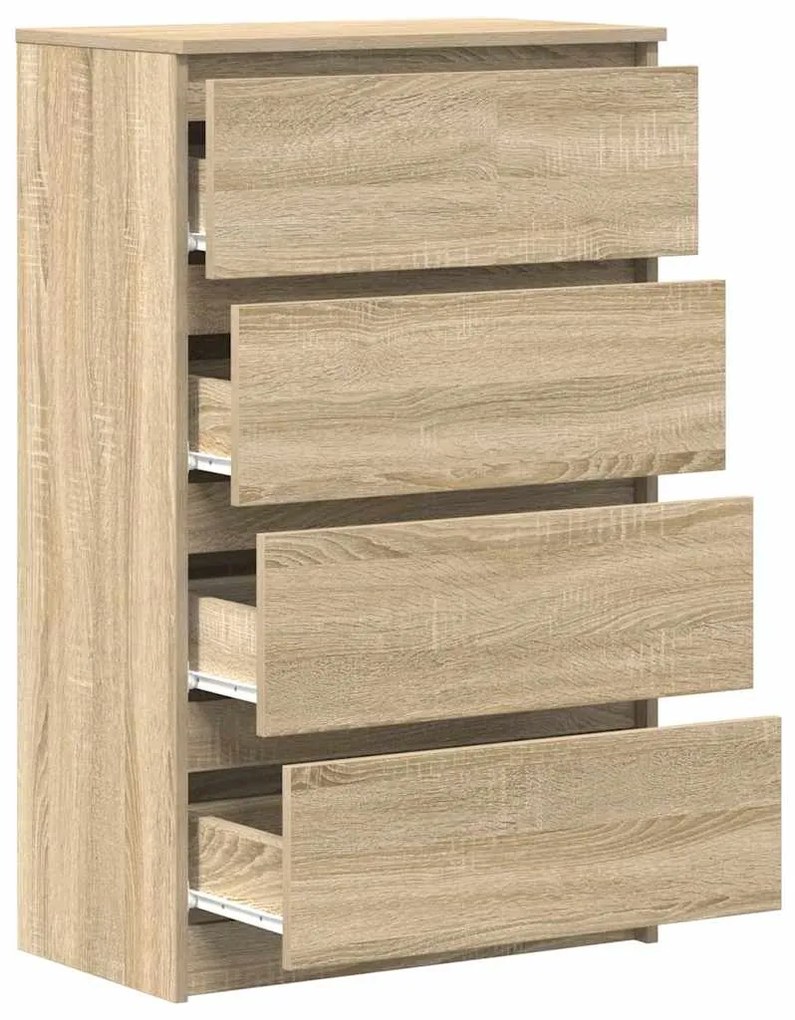vidaXL Συρταριέρα Sonoma Δρυς 60 x 35 x 98,5 εκ. Επεξεργασμένο Ξύλο