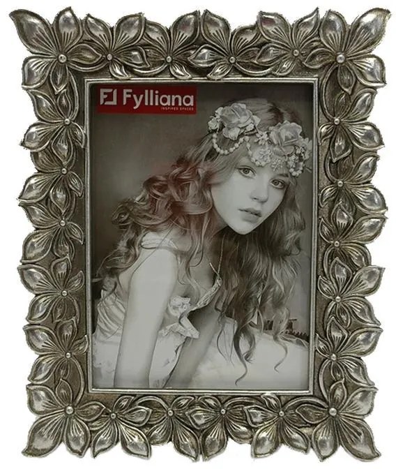 ΚΟΡΝΙΖΑ Fylliana Flower 10x15 ΑΣΗΜΙ ΧΡΩΜΑ 18x2x21,5εκ