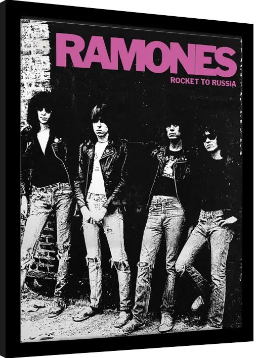 Κορνιζαρισμένη αφίσα Ramones - Rocket to Russia