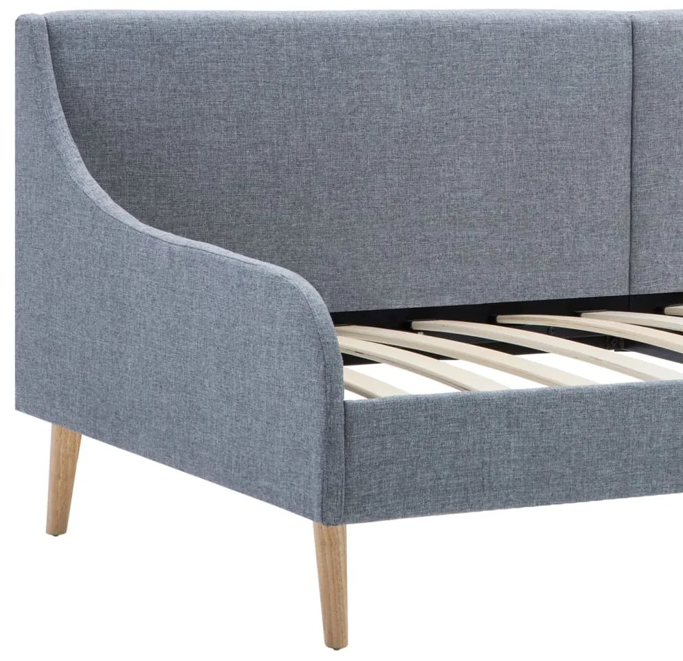 vidaXL Πλαίσιο Daybed Ανοιχτό Γκρι Υφασμάτινο