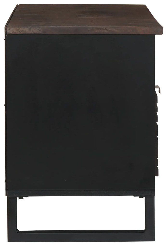 vidaXL Ντουλάπι Τηλεόρασης - 100 x 33.5 x 46 εκ, φτιαγμένο από μασίφ ξύλο μάνγκο.