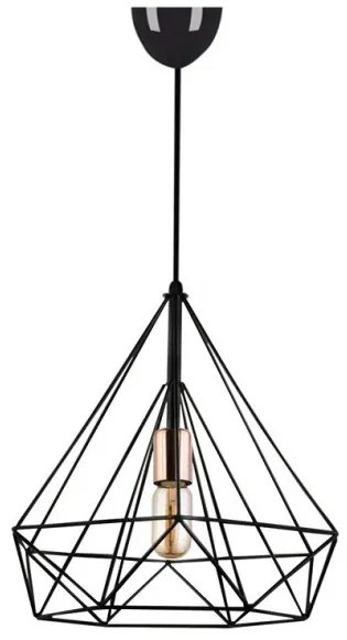 Κρεμαστό Φωτιστικό Οροφής Donald Megapap GP029-0040,1 μαύρο 25x30x65εκ-GP029-0040,1-Μαύρο GP029-0040,1