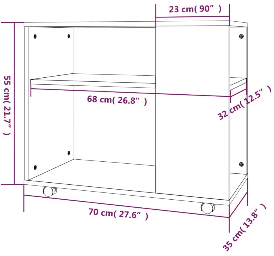 ΤΡΑΠΕΖΙ ΒΟΗΘΗΤΙΚΟ ΚΑΦΕ ΔΡΥΣ 70X35X55 ΕΚ. ΕΠΕΞΕΡΓΑΣΜΕΝΟ ΞΥΛΟ 815107