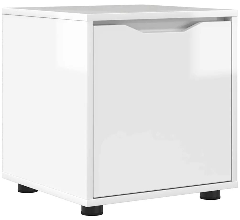 vidaXL Ντουλάπι Μπάνιου Υψηλής γυαλάδας λευκό 40,5 x 40 x 44 εκ