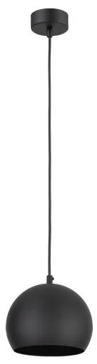 Κρεμαστό Φωτιστικό Οροφής 1xE27 Φ17cm Zoe TK Lighting -10167-Μαύρο 10167