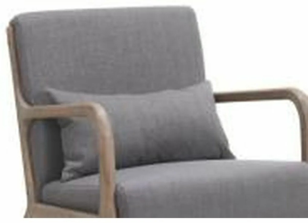 Καρέκλα Τραπεζαρίας DKD Home Decor πολυεστέρας Σκούρο γκρίζο Eik (48 x 44 x 84 cm)
