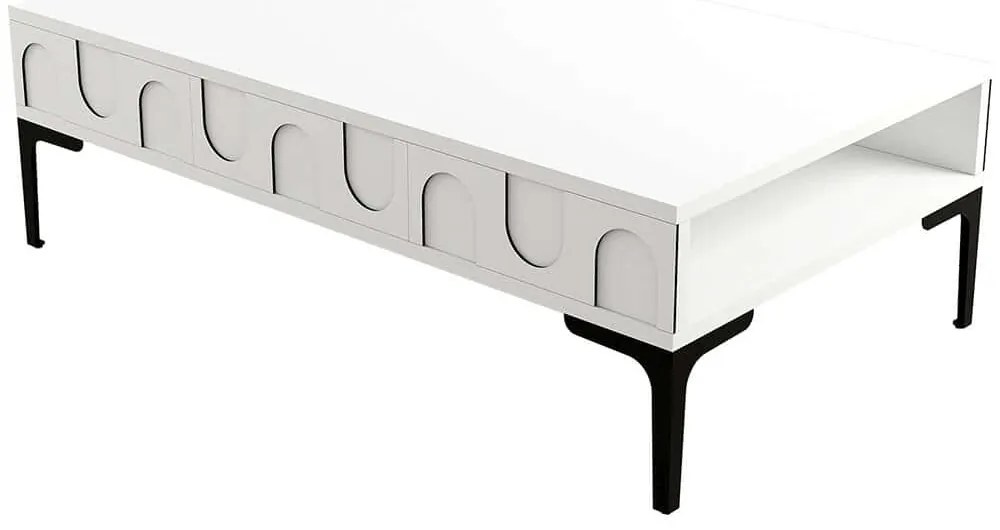 Τραπέζι Σαλονιού Lyon 845HCT5543 105x60x32,6cm White