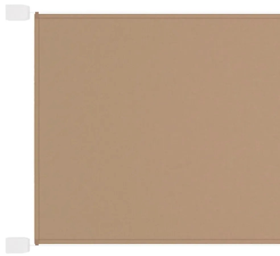 Τέντα Κάθετη Taupe 140 x 360 εκ. από Ύφασμα Oxford - Μπεζ-Γκρι