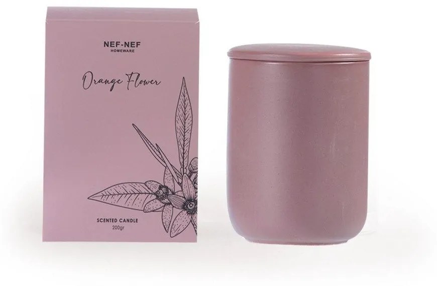 Αρωματικό Κερί Orange Flower 200gr Mauve Nef-Nef Γυαλί