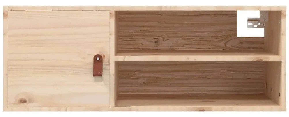 vidaXL Ντουλάπια Τοίχου 2 τεμ. 80x30x30εκ. από Μασίφ Ξύλο Πεύκου