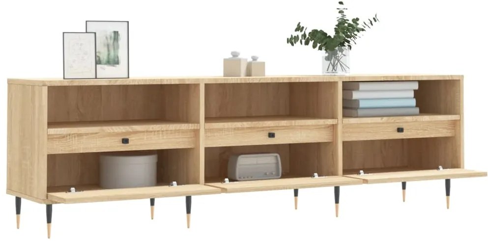 vidaXL Έπιπλο Τηλεόρασης Sonoma Δρυς 150x30x44,5 εκ. Επεξ. Ξύλο