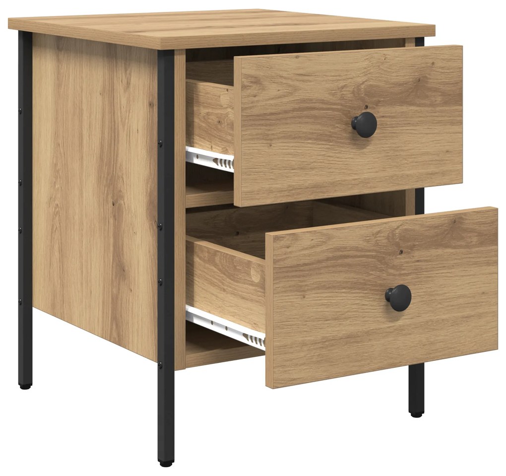 vidaXL Κομοδίνο Artisan Oak 40x42x50 εκ. Επεξεργασμένο Ξύλο