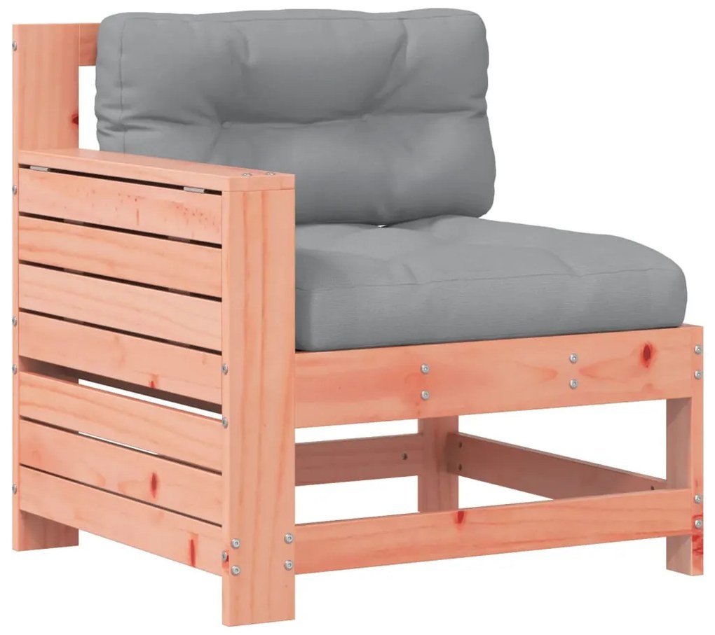 vidaXL Καναπές Κήπου με Μπράτσα Μασίφ Ψευδοτσούγκα με Μαξιλάρι