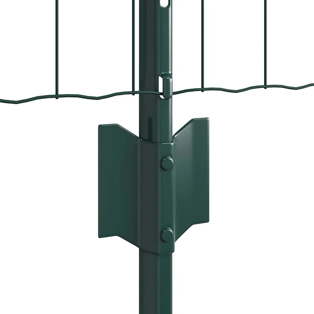 vidaXL Τεντώτο με στήριγμα Πράσινο 0,4 x 10 μ Χάλυβας και PVC