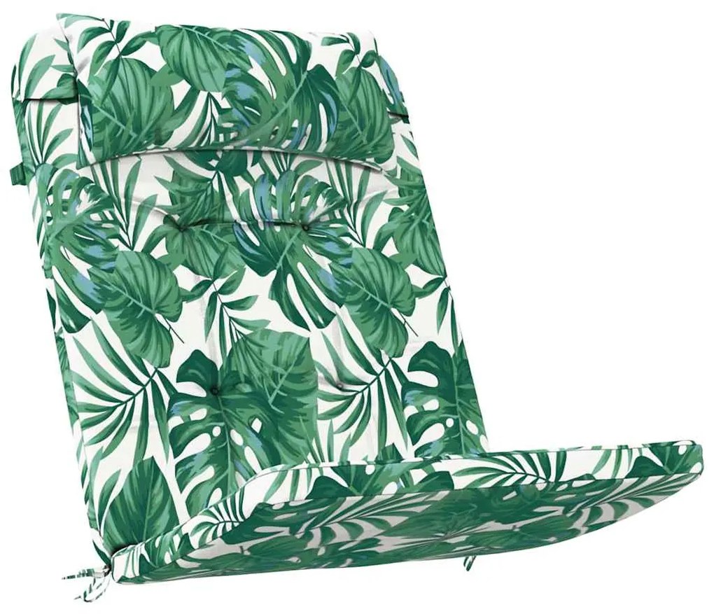 vidaXL Floral με μαξιλάρι 2 pcs Πράσινο