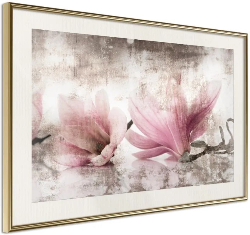 Αφίσα - Picked Magnolias - 30x20 - Χρυσό - Με πασπαρτού