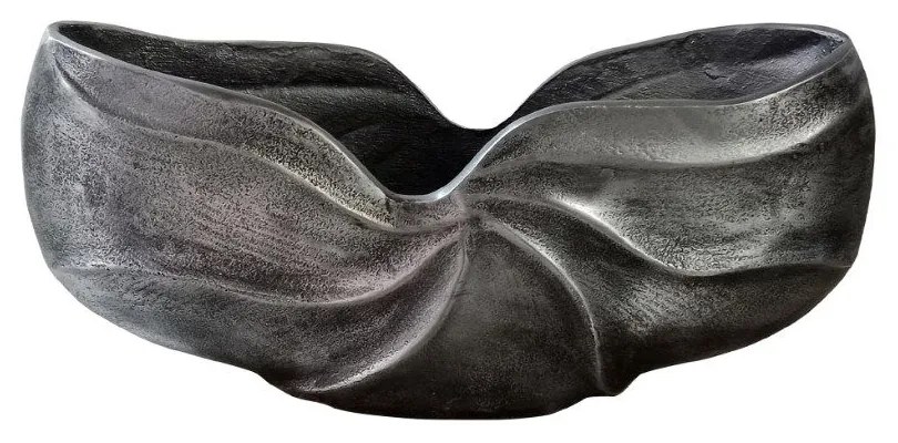 Βάζο Αλουμινίου Iwa 2 022134 39x9xH19cm Antique Silver Aluminium