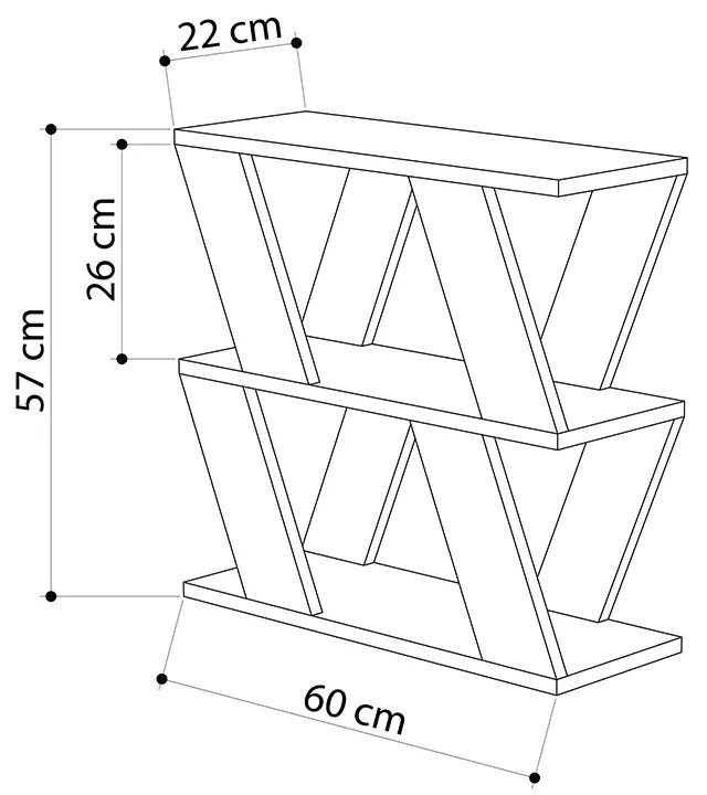 ΤΡΑΠΕΖΑΚΙ ΒΟΗΘΗΤΙΚΟ LAZENA MEGAPAP ΧΡΩΜΑ ΓΚΡΙ ΡΕΤΡΟ 60X22X57ΕΚ.