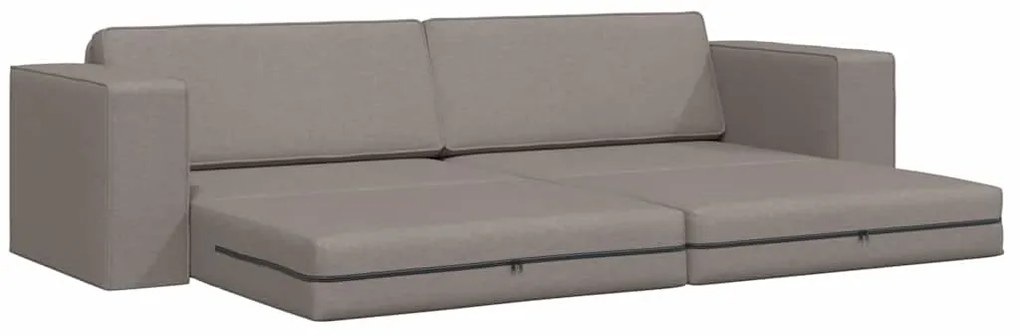 vidaXL Καναπέ-Κρεβάτι Taupe 245 x 78 x 77 εκ. ύφασμα