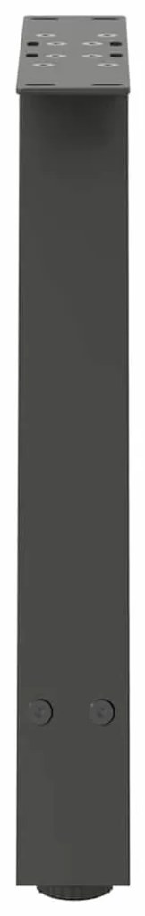 vidaXL Πόδια Τραπεζιού Σαλονιού Σχήματος Α 2 τεμ. Ανθρακί 38x(42-43) εκ. Ατσάλι