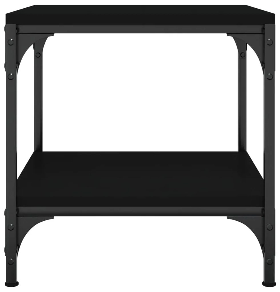 vidaXL Βοηθητικά Τραπέζια 2 τεμ. Μαύρα 40x40x40 εκ. Επεξεργασμένο Ξύλο