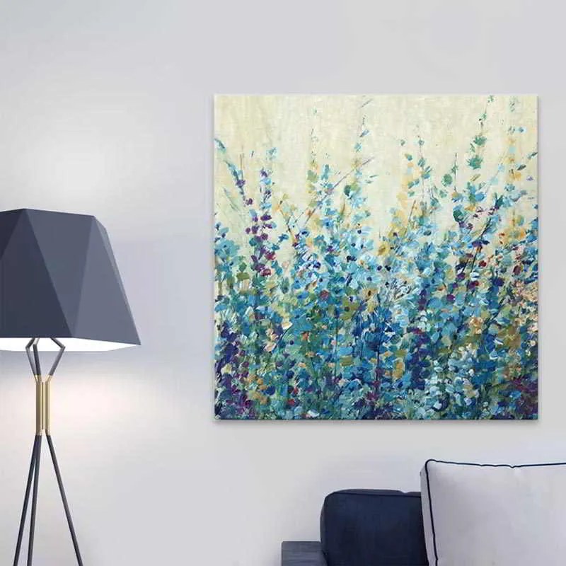 Πίνακας σε καμβά Wildflowers&quot; Megapap ψηφιακής εκτύπωσης 60x60x3εκ.&quot;