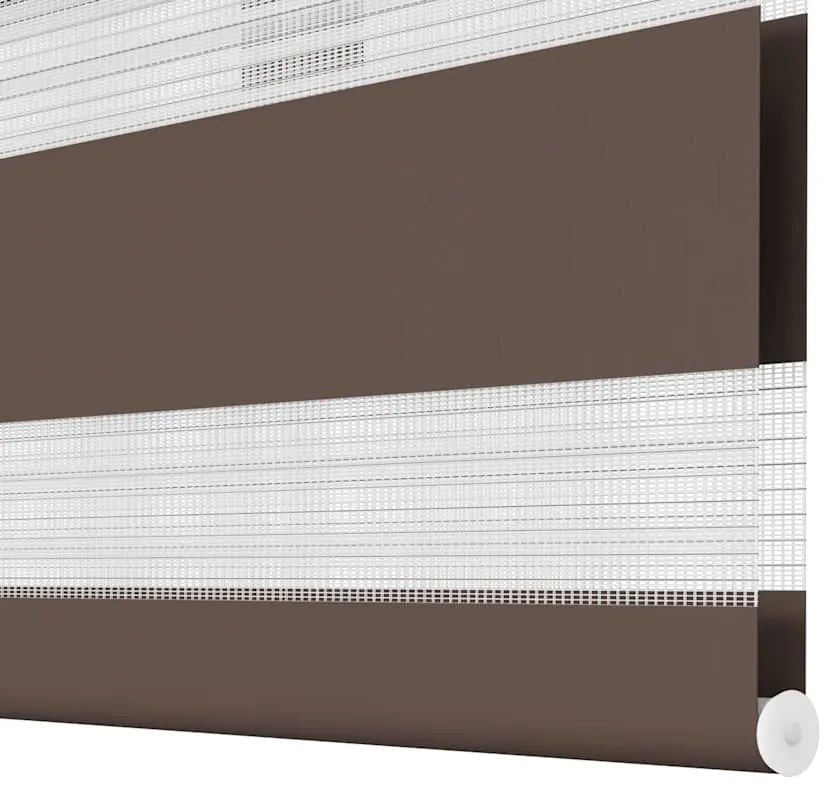 Σύστημα Σκίασης Ρόλερ Zebra Καφέ 140 x 175 εκ. 240225