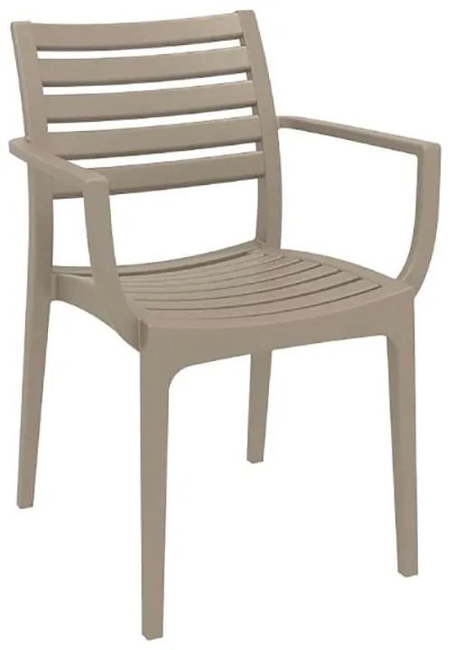 Σετ Τραπεζαρίας 7τμχ Vegas Artemis Taupe 100X180/220Χ75εκ.