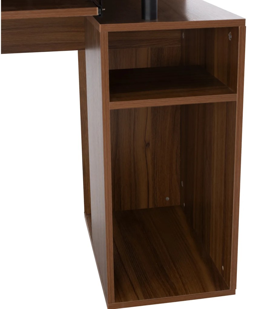 ΓΡΑΦΕΙΟ ΜΕΛΑΜΙΝΗΣ STATUS HM2026.03 WALNUT 120Χ55Χ76 εκ. - 0532874 - HM2026.03