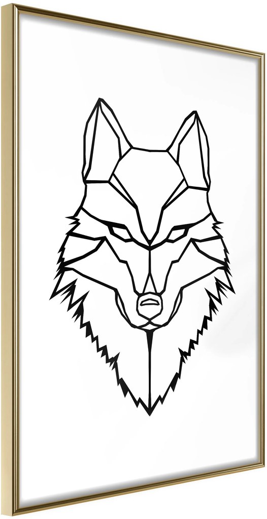 Αφίσα - Wolf Look - 30x45 - Χρυσό - Χωρίς πασπαρτού