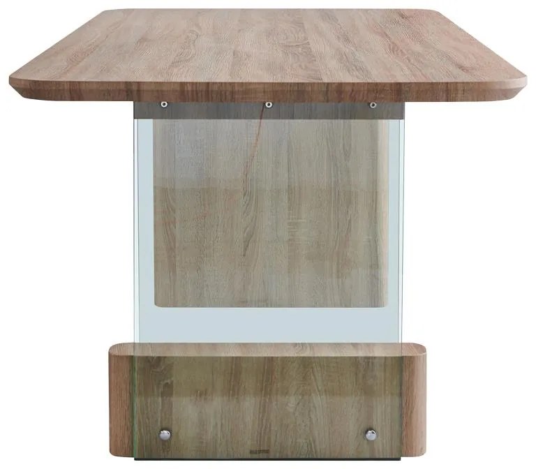 Tραπέζι Faghan καφέ mdf 180x90x76εκ 180x90x76 εκ.