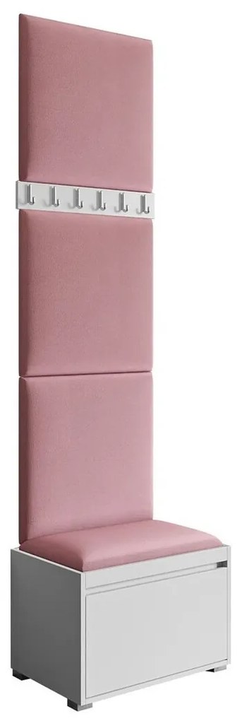 Σετ διαδρόμου Trenton 141, 65x34cm, 23 kg, Τριανταφυλλί, Πλαστικοποιημένη μοριοσανίδα, Ταπισερί, Εντοιχισμένη, Τοίχου | Epipla1.gr