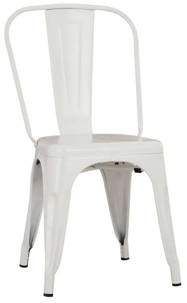 Καρέκλα Melita HM8641.21 43x50x82cm White Μέταλλο