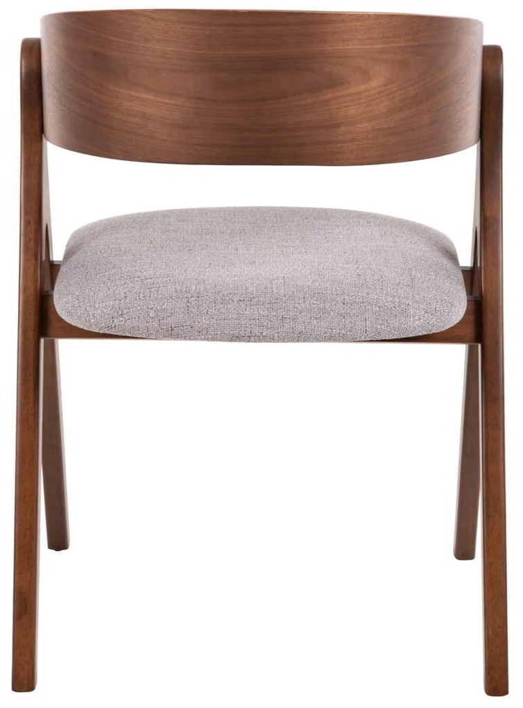 ΚΑΡΕΚΛΑ NEKKER HM9739.02 RUBBERWOOD ΣΕ ΚΑΡΥΔΙ-ΓΚΡΙ ΥΦΑΣΜΑ ΚΑΘΙΣΜΑ 56x55x78Yεκ.