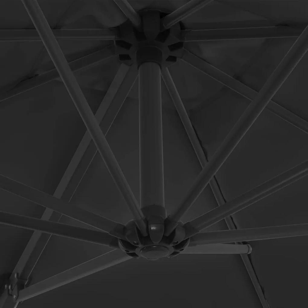 Ομπρέλα Κρεμαστή Ανθρακί 250 x 250 εκ. με Ατσάλινο Ιστό - Ανθρακί