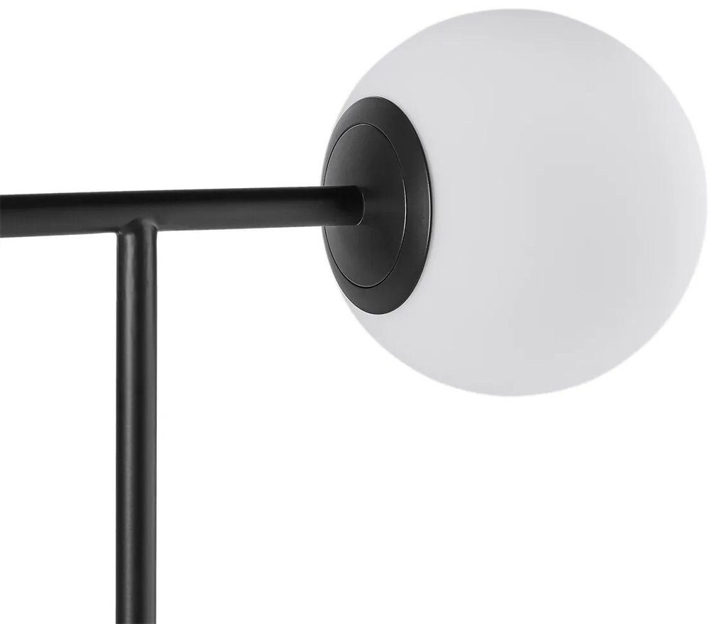 Επιδαπέδιο φωτιστικό από μέταλλο και οπαλίνα, Atea