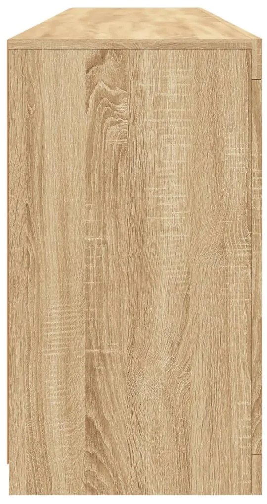 vidaXL Ντουλάπι με LED Sonoma Δρυς 162x37x67 εκ.