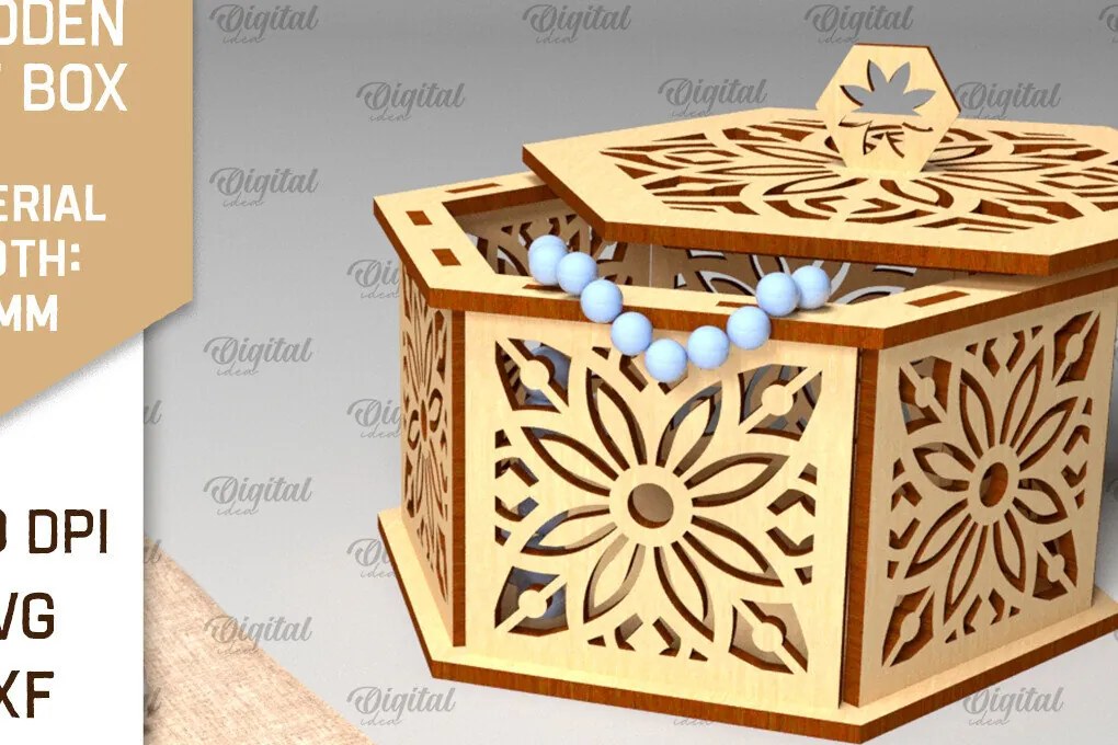 Σετ των 2 Intra απο ξύλο plywood  Χρώμα wenge 3mm-4mm πάχος - Διακοσμητικό Ξύλινο Κουτί Δώρου Κοπή Laser Δίασταση 15x15 cm INTRAFABR-114206443