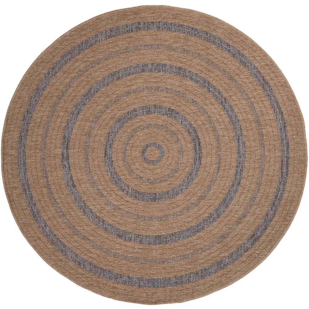 Χαλί Ψάθινο Avanos 8863 Denim Royal Carpet 160X160 Round