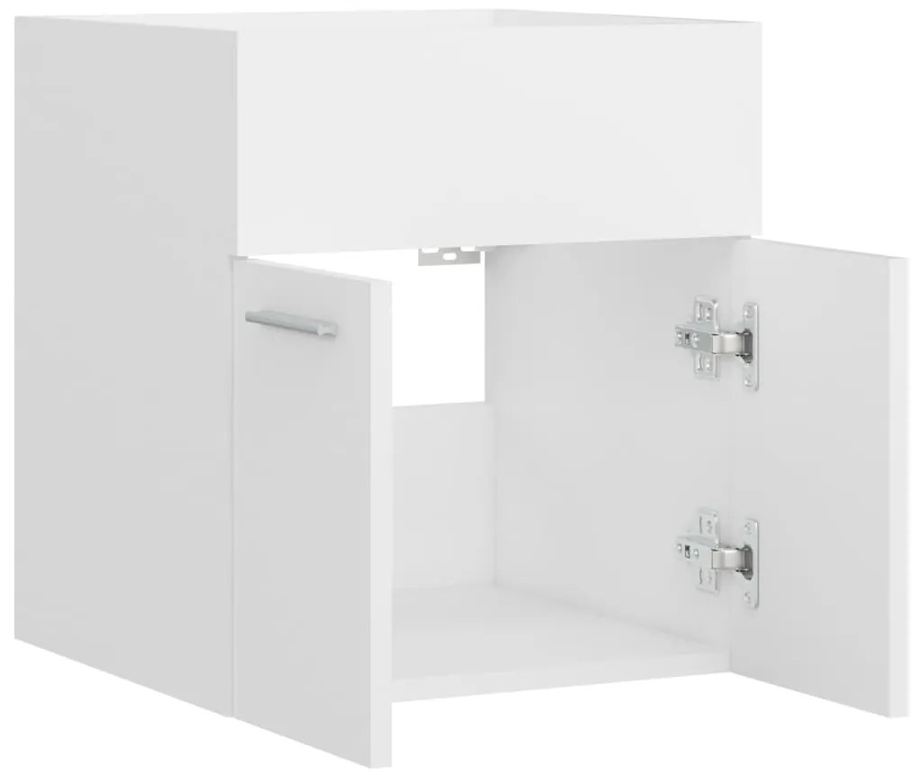 vidaXL Ντουλάπι Νιπτήρα Λευκό 41x38,5x46 εκ. από Επεξεργασμένο Ξύλο