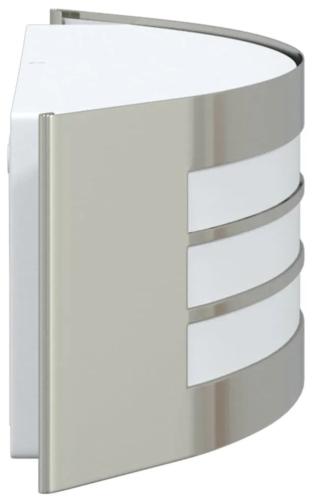 vidaXL Εξωτερικά Φωτιστικά Τοίχου 2 pcs Ασημί 32 x 10 x 10 εκ