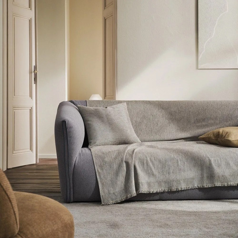 Ριχτάρι Valkyrie 234/01 Cloud Grey Gofis Home Πολυθρόνα 180x180cm Βαμβάκι-Ακρυλικό