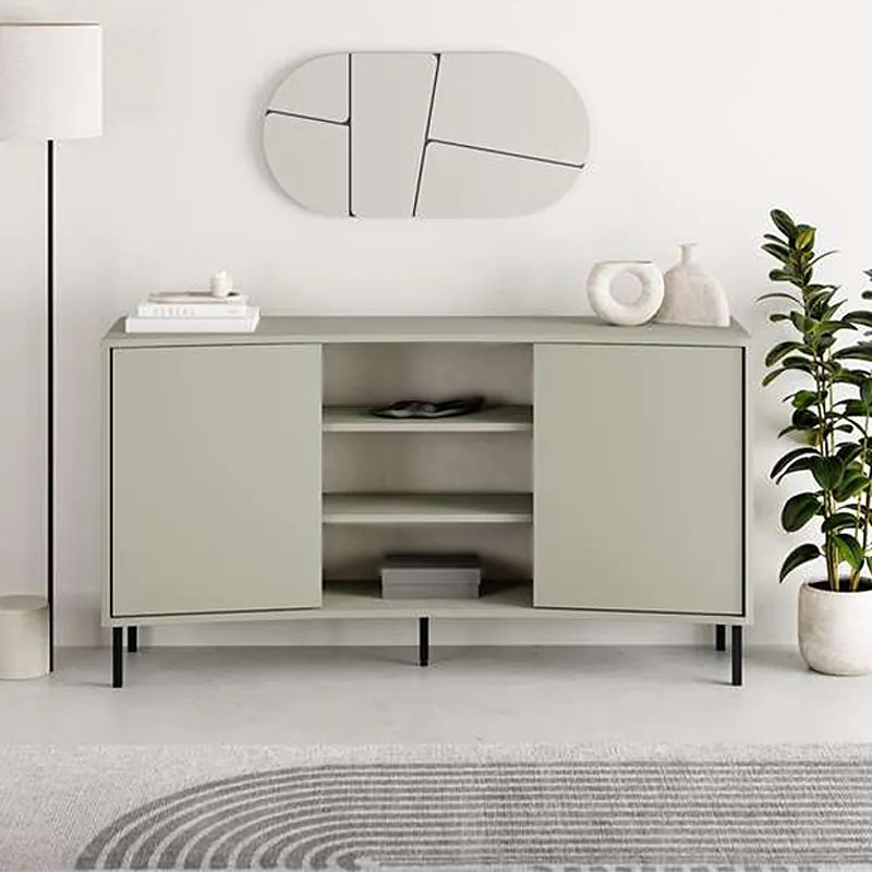 Μπουφές Frem Megapap χρώμα ash green 150x40x81εκ. - GP037-0257,1