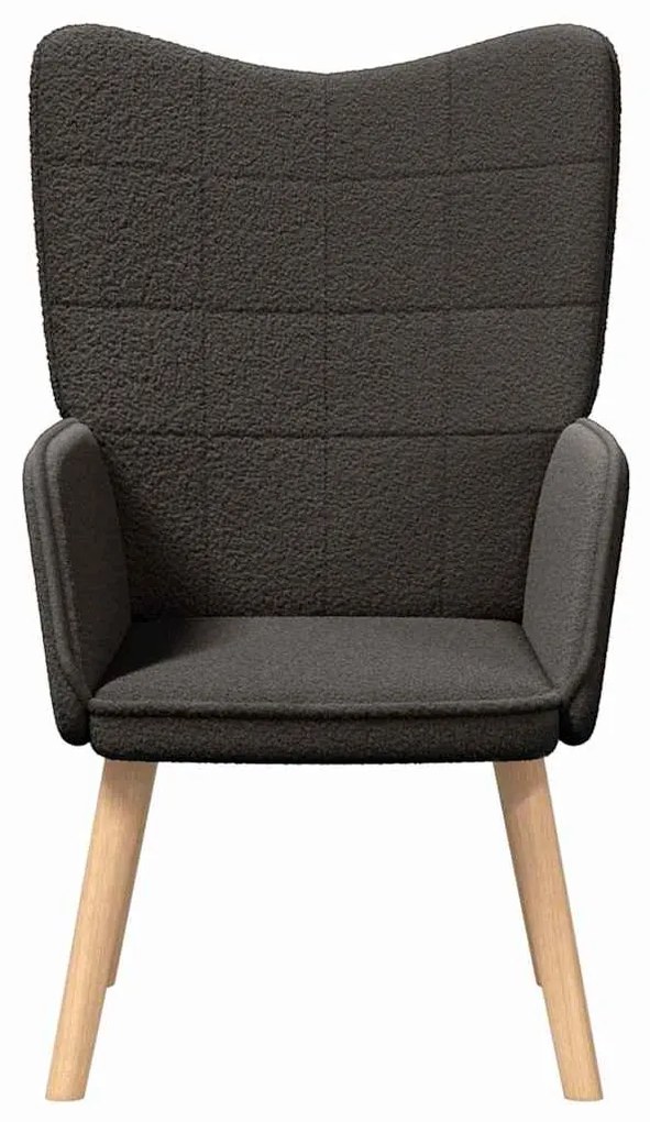 vidaXL Χαλαρωτική Πολυθρόνα Σκούρο γκρι 62 x 67 x 95.5 εκ ύφασμα