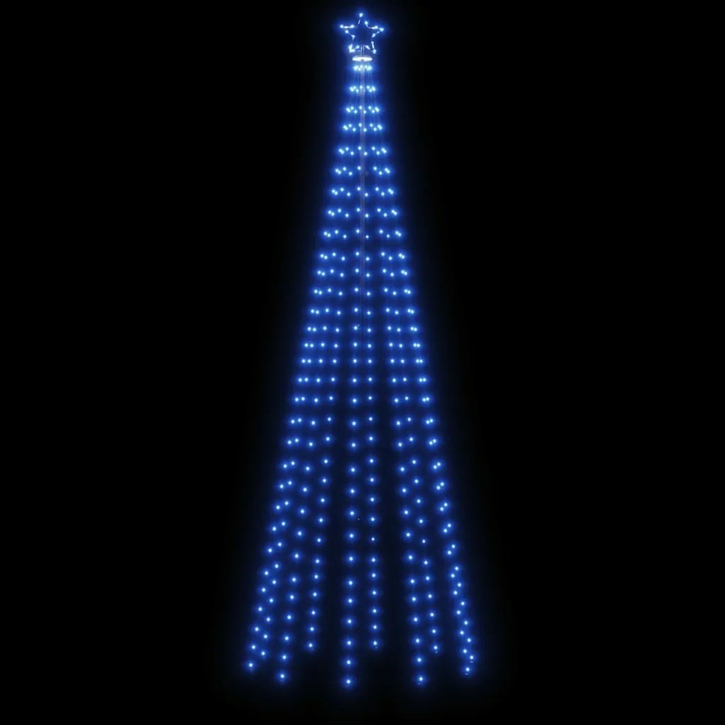 vidaXL Χριστουγεννιάτικο Δέντρο Κώνος 310 LED Μπλε 100 x 300 εκ.