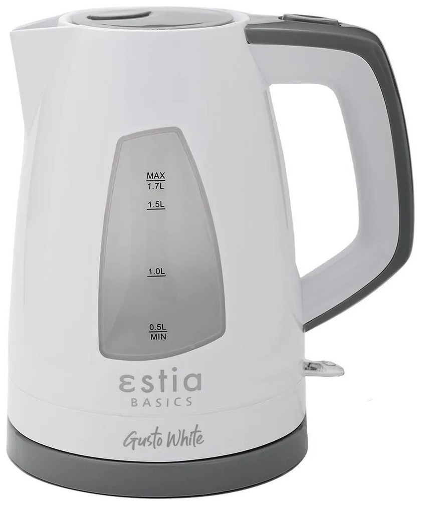ESTIA ΒΡΑΣΤΗΡΑΣ GUSTO WHITE ΠΛΑΣΤΙΚΟΣ 2200w 1.7lt ΛΕΥΚΟΣ