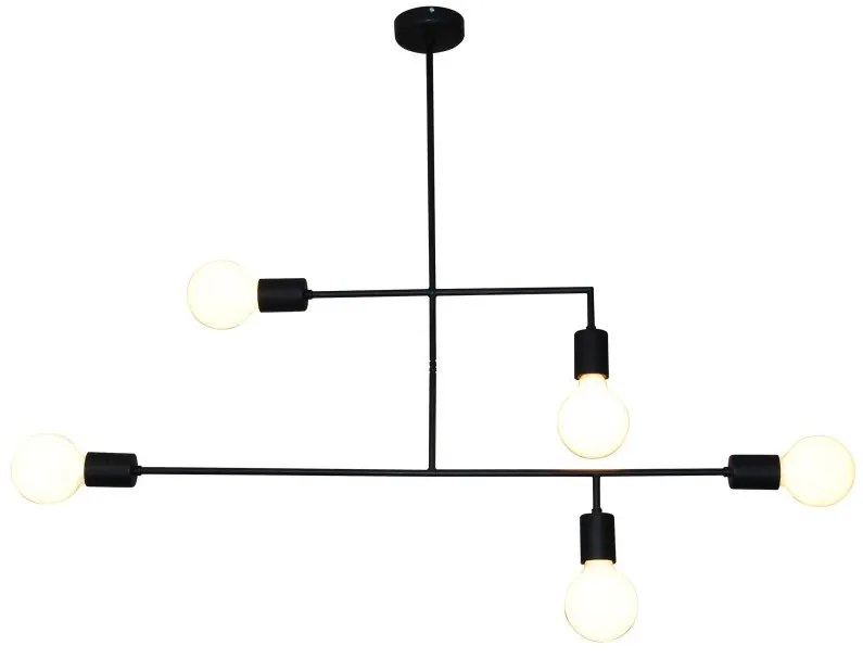 Κρεμαστό Φωτιστικό Οροφής 5xE27 G95 LED Rodney Homelighting-77-3812-Λευκό 77-3812