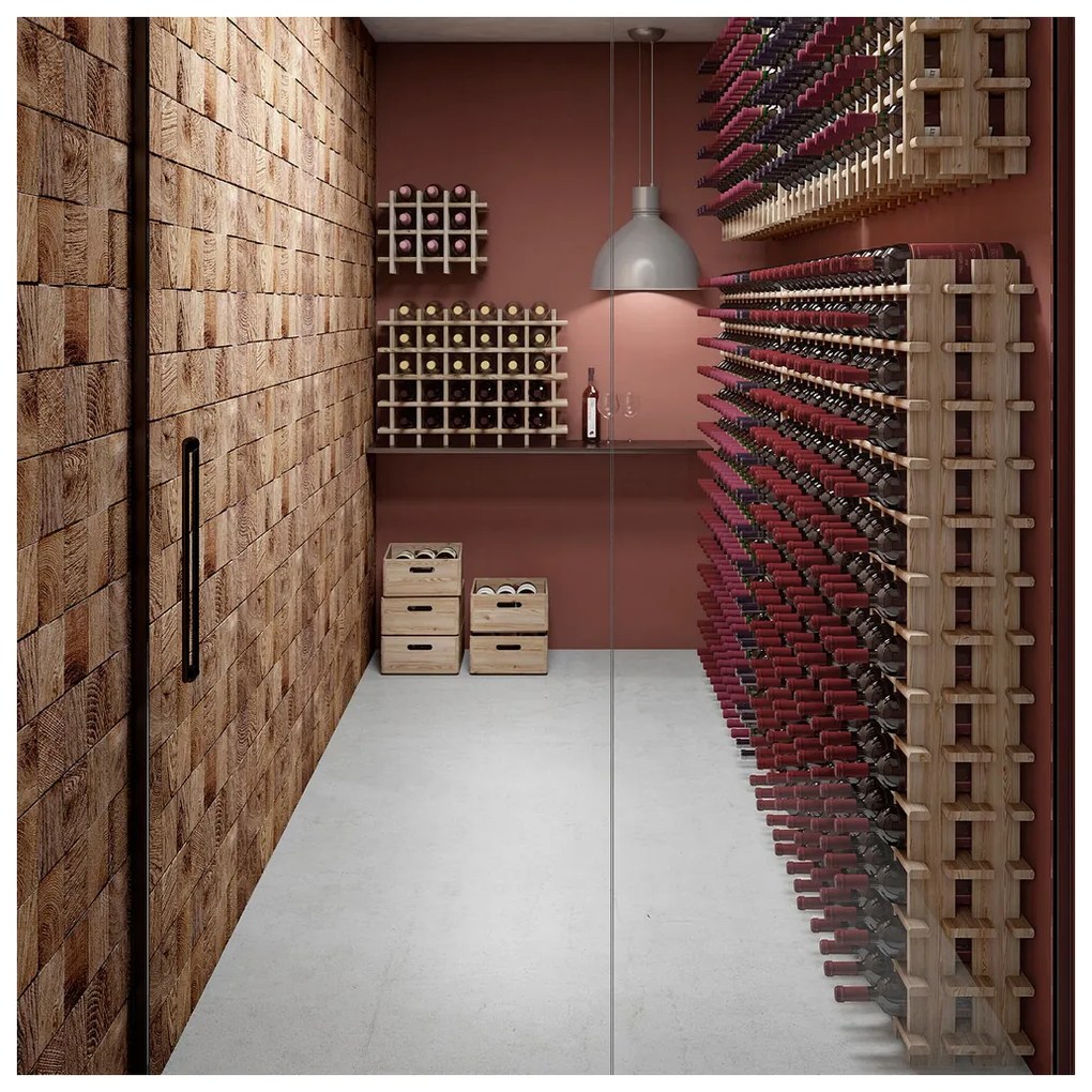 Μπουκαλοθήκη Astigarraga Καφέ Τζίντζερ (75 x 22 x 54 cm)