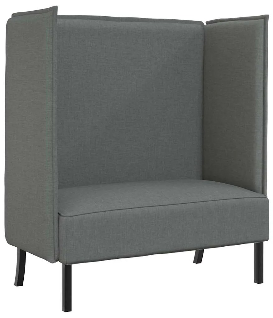 vidaXL Καναπές Υψηλής Πλάτης Σκούρο γκρι 109 x 56 x 121 εκ. ύφασμα